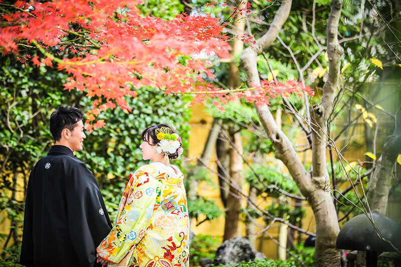 紅葉の季節の撮影も人気